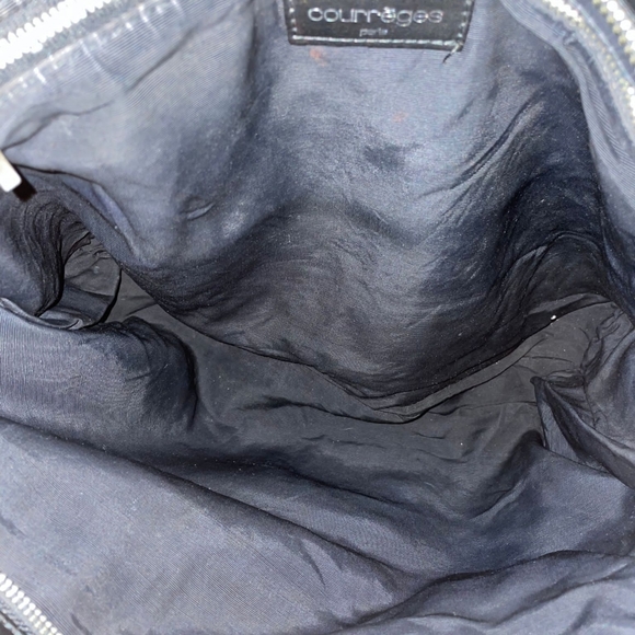 RARE Courreges VINTAGE Suède Leather Bag HTF - Picture 11 of 13